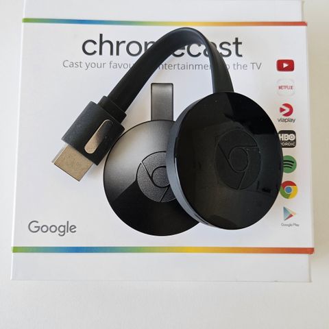 Google Chromecast. Uten lader