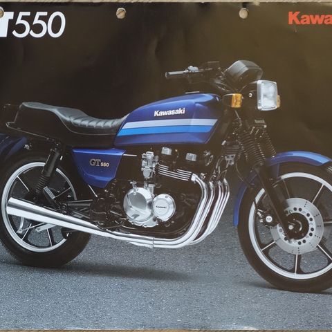 Kawasaki GT550  brosjyre 1987