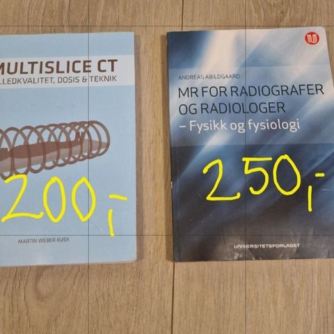 Bøker til radiografstudiet