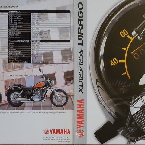 Yamaha Xv125/125S Virago 1999 brosjyre