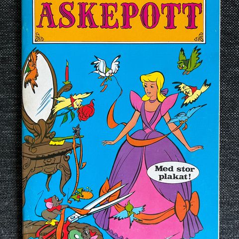 Askepott Tegneserie fra 1975. 2. Utgave M/Stor Plakat