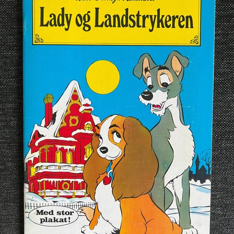 Lady og Landstrykeren M/Stor Plakat Fra 1975.