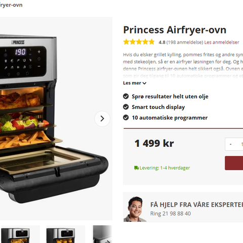 Princess Airfryer-ovn