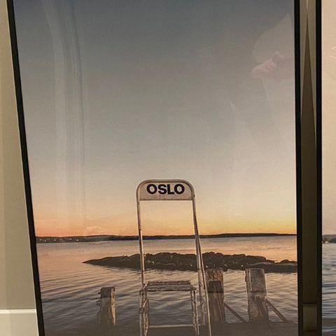 Plakat med fotomotiv fra Bygdøy