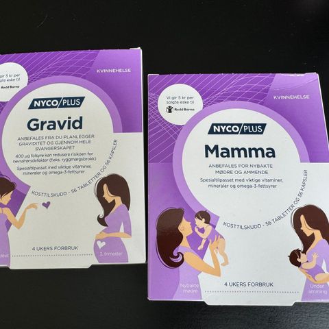 Gravid og mamma vitaminer frå Nycoplus NY