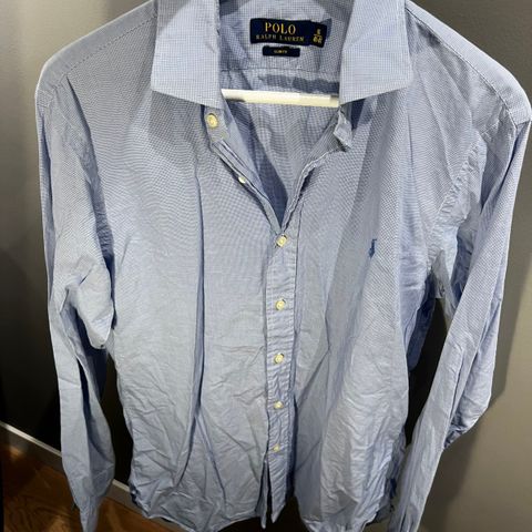 Polo Ralph Lauren skjorte (blå rutet)