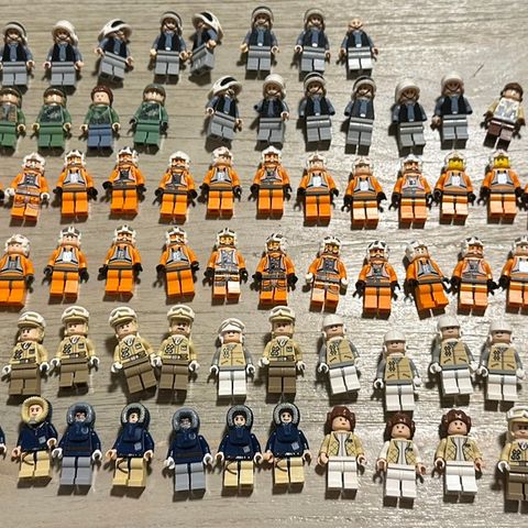 Massevis av utgått lego star wars minifigurer