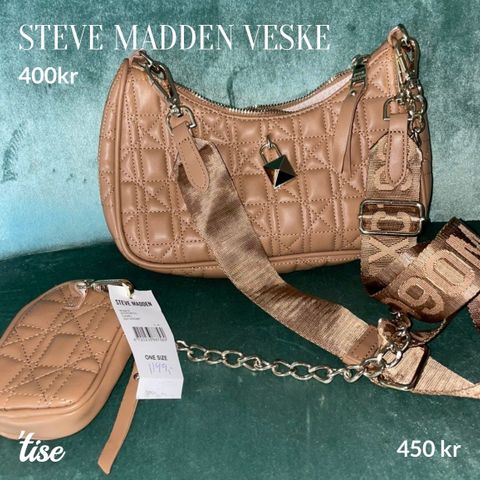 Steve Madden veske selges. Nypris 1149kr, selges 450kr.