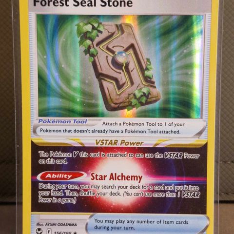 Forest Seal Stone #156 - Pokemon Silver Tempest