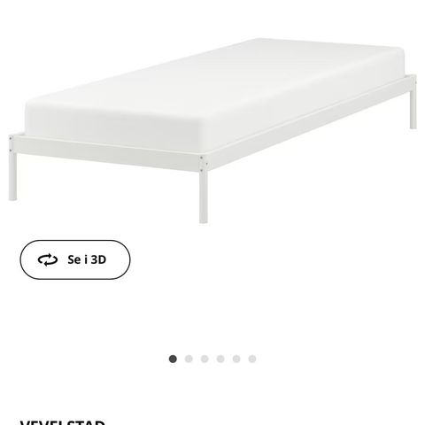 Ikea seng med madrass 90x200 (samlet nypris kr 2890)