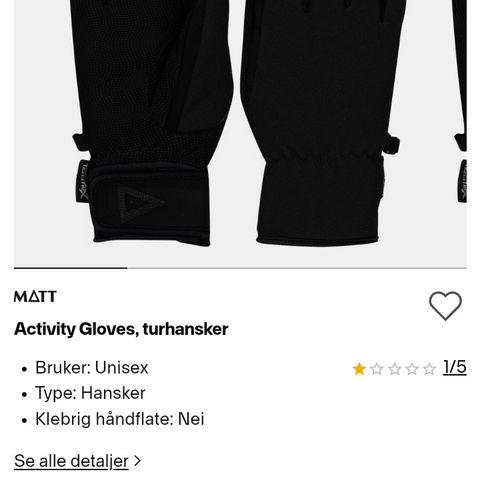 ￼Activity Gloves, turhansker

Bruker: Unisex