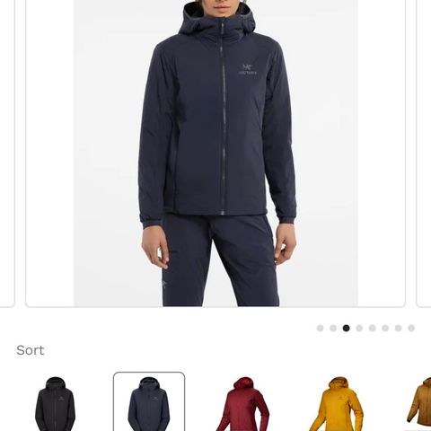 Arcteryx atom jakke