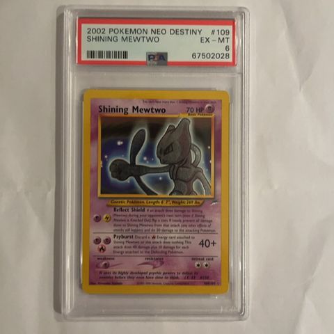 Shining Mewtwo PSA 6