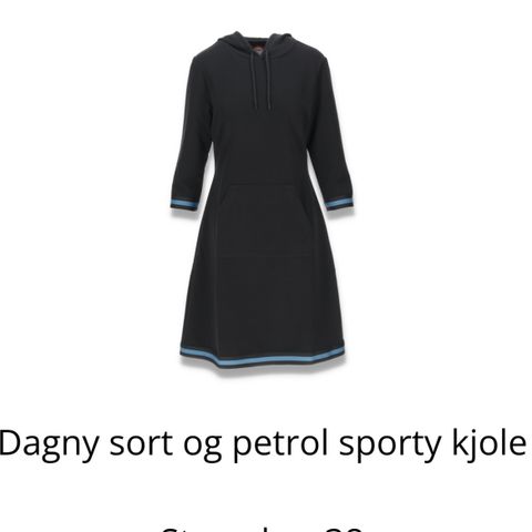 Ko:ko Dagny sort og patrol sporty kjole