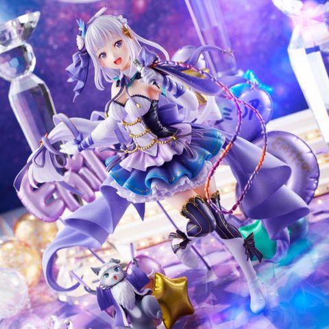 Re Zero - Emilia Idol Ver. 1/7 Shibuya Scramble, anime figur 24cm