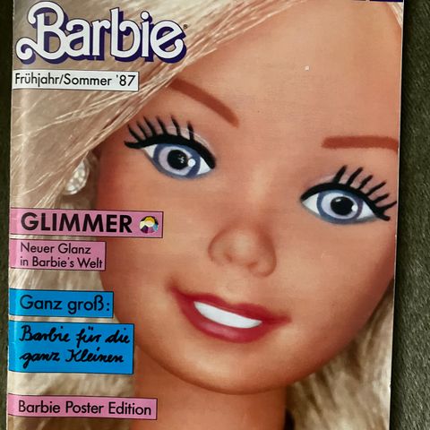 Tysk Barbie hefte fra 1987