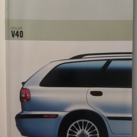 VOLVO V40 -brosjyre. (NORSK)