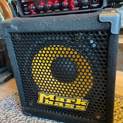 Bass topp+cab selges (TC + Markbass)