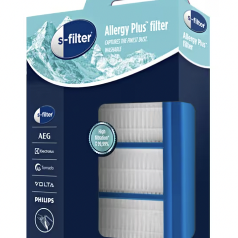 2 stk Allergy Plus® s-filter® til støvsuger - ESF1W