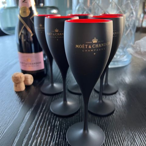 6 stk ubrukte Moet chandon champagne glass