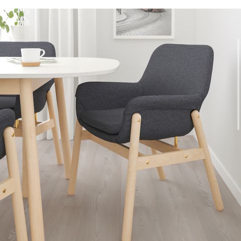 VEDBO stol grå IKEA