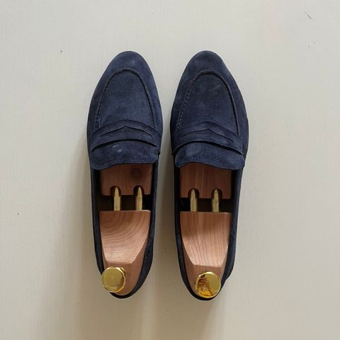 Loafers fra H&M i semsket skinn