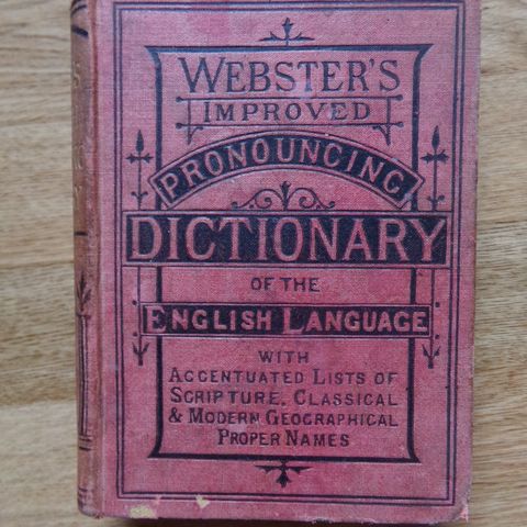 Webster's improved pronouncing dictionary of the English language