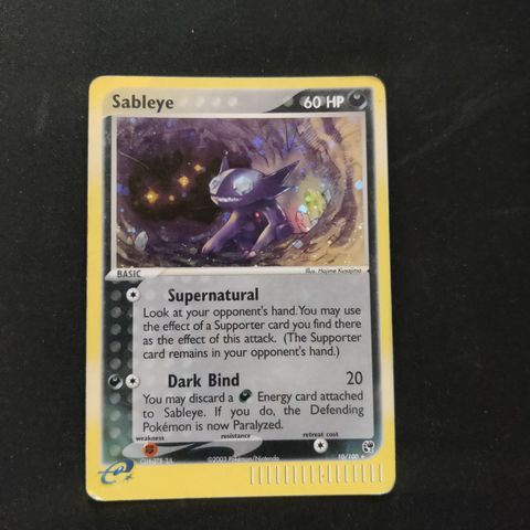 Sableye 10/100 EX Sandstorm