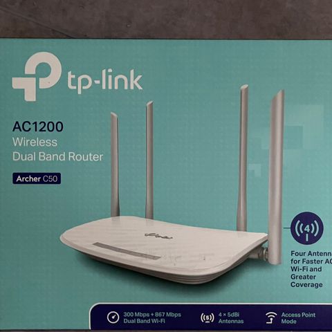 TP-Link Archer C50 AC1200 router