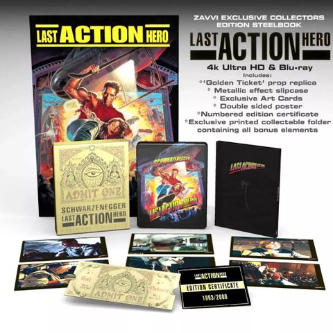 Last Action Hero 4K UHD/Blu-Ray Steelbook Collector's Edition Zavvi UK Exclusive