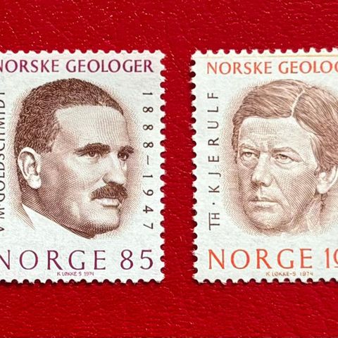 Norge 1974 - Geologer - postfrisk serie (N-107)