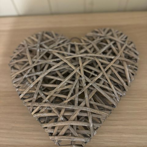 Hjerteformet veggpynt