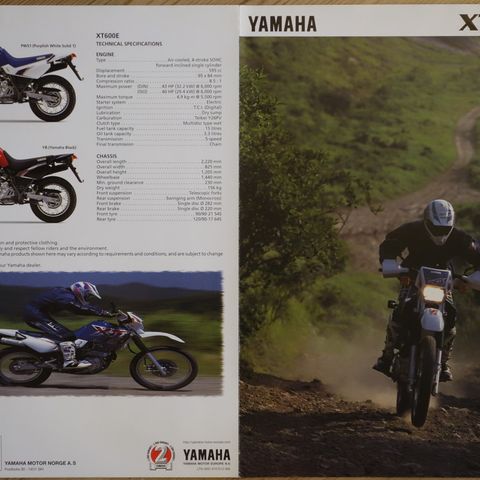 Yamaha XT600E 1998 brosjyre