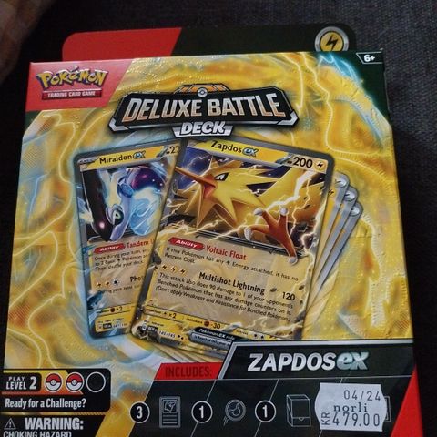 Pokemon Deluxe Battle Deck - Zapdos Ex
