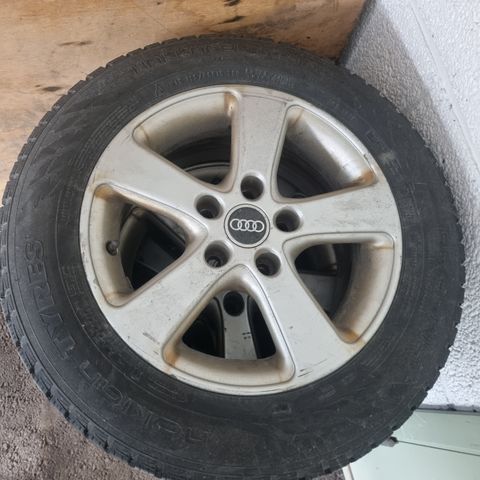 Vinterdekk 195/65 R15 med VW, Audi felger