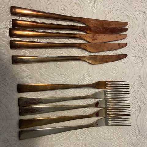 Spoons and forks - Copper