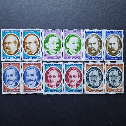 Romania 1991 - Personligheter - 12 frimerker 2 hele sett