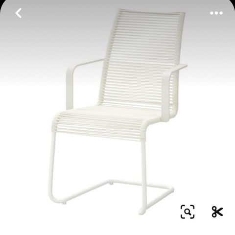 Vasman stol Fra Ikea i hvit-utgått farge