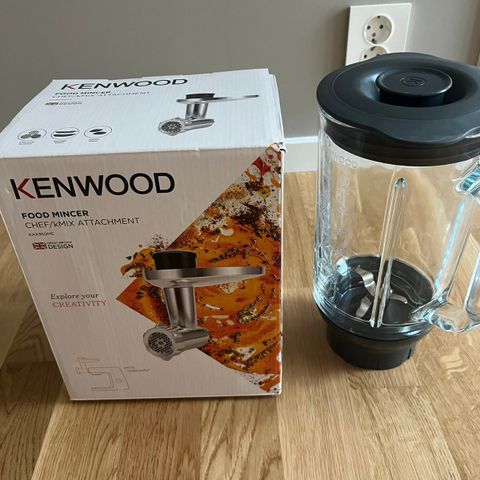 Kenwood kjøttkvern og foodprosessor