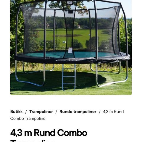 Stor Jumpking trampoline, 4,3 m