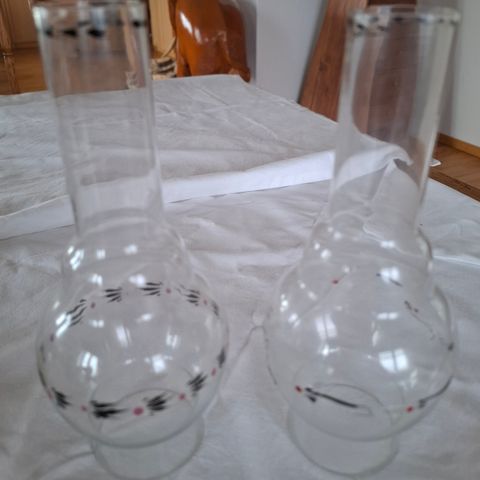 To glass til parafinlamper 20 cm h, diameter 5 cm