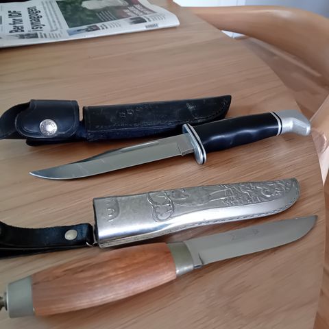 Ubrukte klassiske kniver til salg