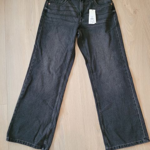 Svarte jeans str L