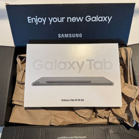 Uåpnet Samsung Galaxy Tab S9 FE - Ny i eske!