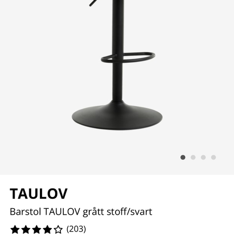 Barstoler 2 stk Taulov Jysk