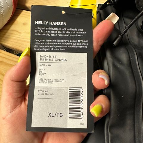 Helly Hansen regnsett