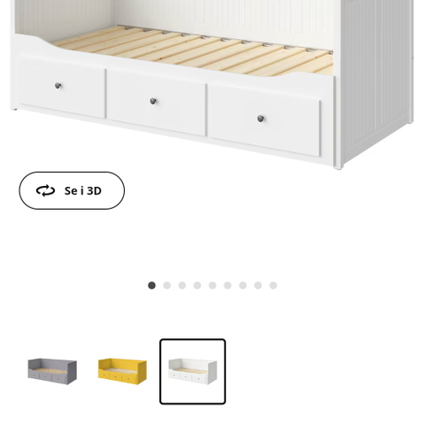 Hemnes dagseng fra IKEA.