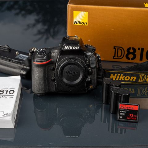 Nikon D810 med batterigrep