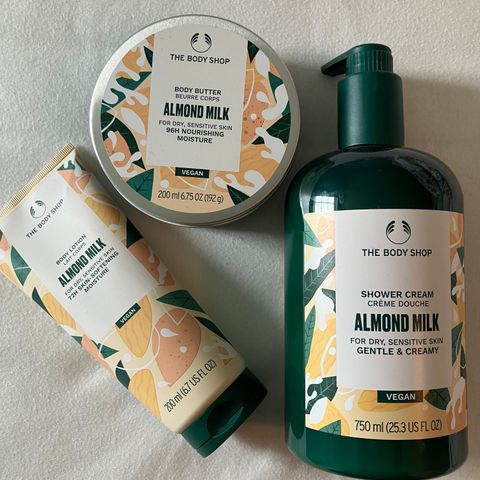 The Body Shop ALMOND produkter selges samlet!