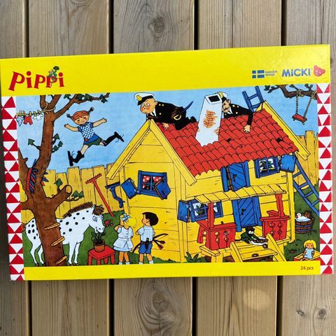 Pippi puslespill med store brikker